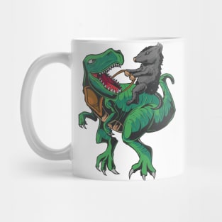 T-rex & opossum Mug